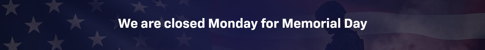 closed for memorial day